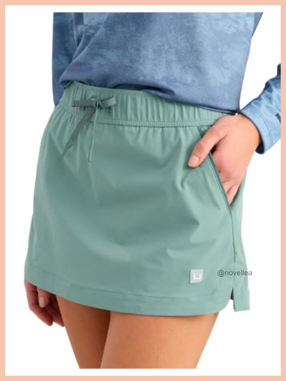 HUK Embark Performance Skort 14.5" UPF 50 with Compression Short
